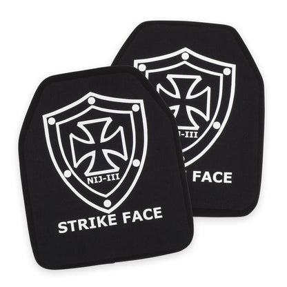 10"x12" Single Curved Front & Flat Back Plates - Shield Defence Solution