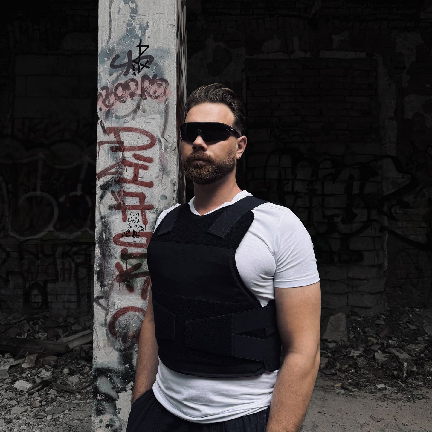 Kuulikindel varjatult kantav vest – must